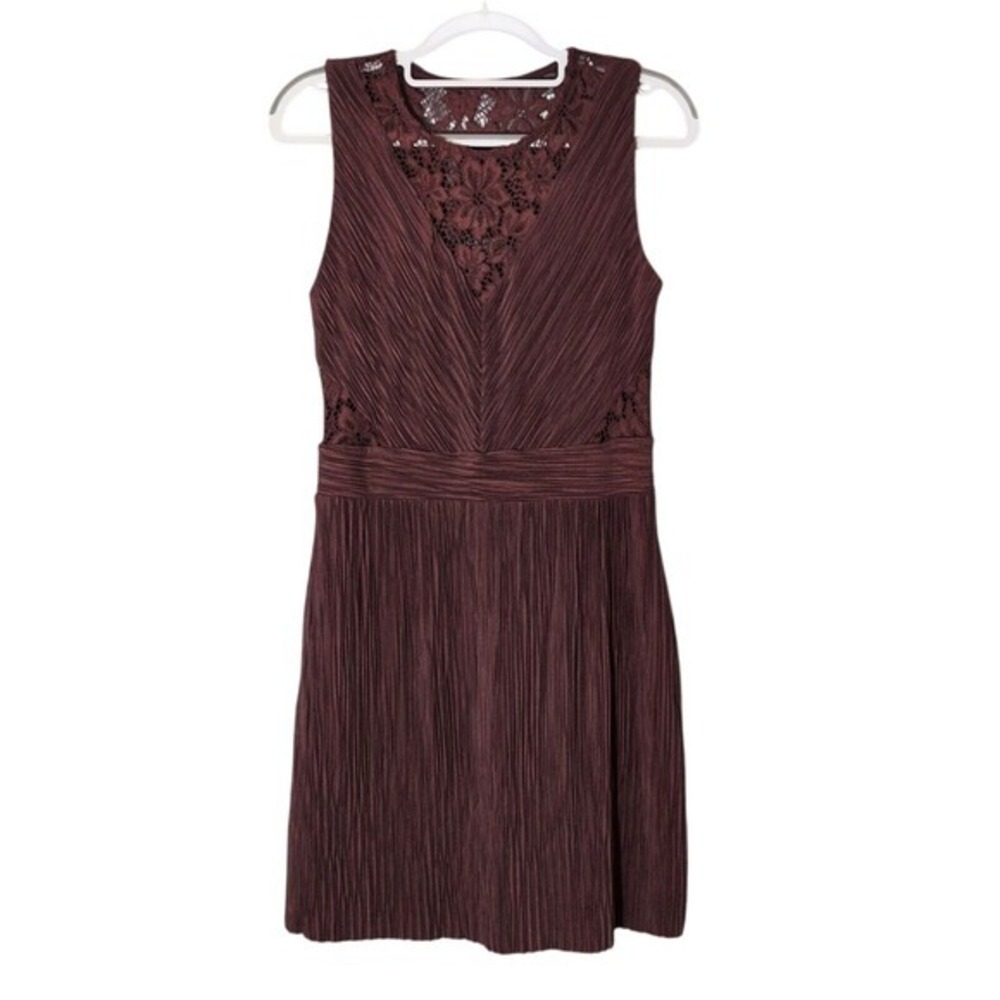 NWOT All Saints Women Dress M Lace Crepe Satin Raw Hem Cottage Romantic Feminine